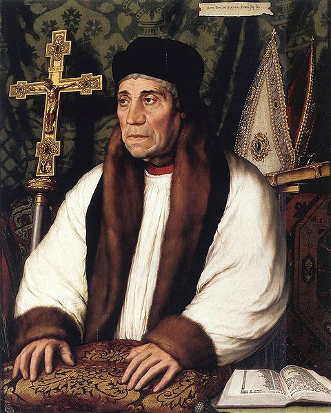 Portrat des William Warham, Erzbischof von Canterbury